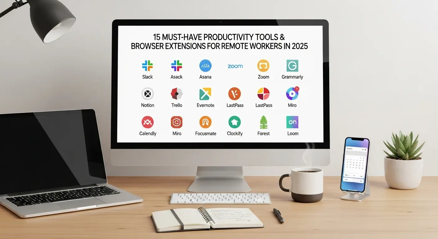 15 Must-Have Productivity Tools and Browser Extensions for Remote Workers in 2025